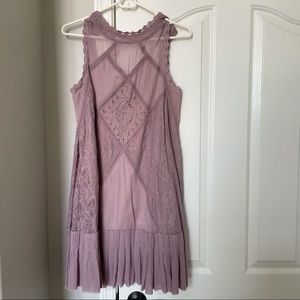 Mauve lace Free People dress